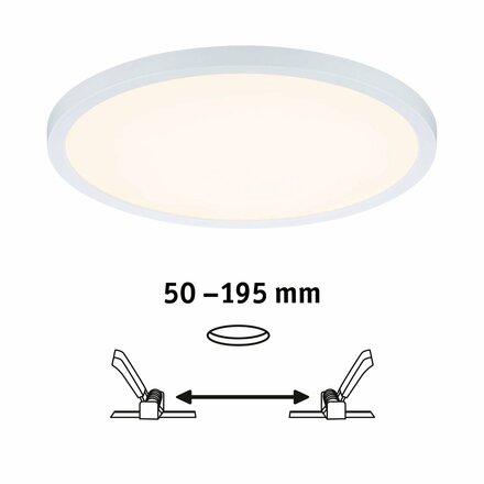 PAULMANN Smart Home Zigbee LED vestavné svítidlo Areo VariFit IP44 kruhové 230mm 16W bílá měnitelná bílá 930.44