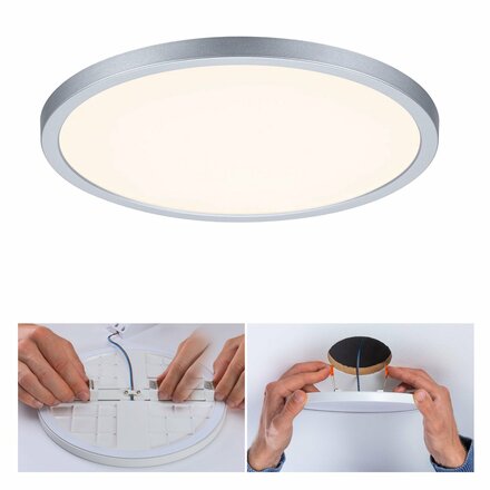 PAULMANN LED vestavné svítidlo Areo VariFit IP44 3-krokové-stmívatelné 230mm 16W 3.000K chrom 930.52