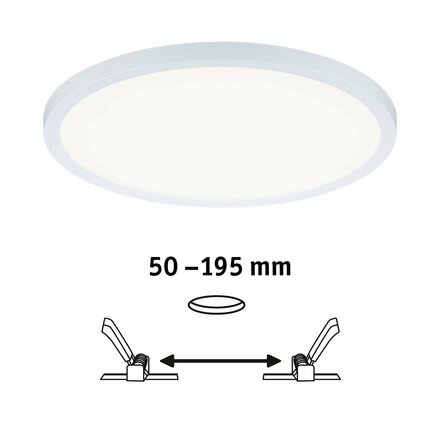 PAULMANN LED vestavné svítidlo Areo VariFit IP44 3-krokové-stmívatelné 230mm 16W 4.000K bílá 930.56