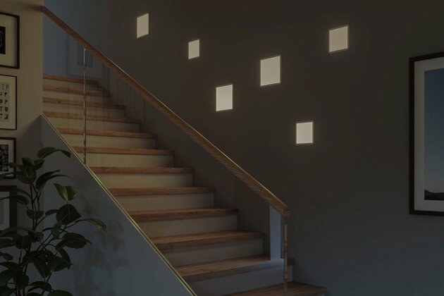 PAULMANN LED vestavné svítidlo Areo VariFit IP44 3-krokové-stmívatelné 230x230mm 16W 4.000K bílá 930.60