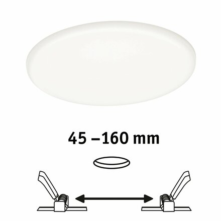 PAULMANN LED vestavné svítidlo Veluna VariFit IP44 3-krokové-stmívatelné kruhové 185 17,5W 4.000K satén 930.67