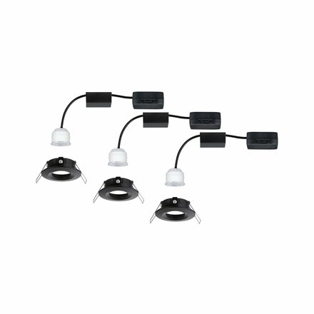 PAULMANN LED vestavné svítidlo Nova Mini Coin základní sada nevýklopné 66mm Coin 3x4W 230V 2700K