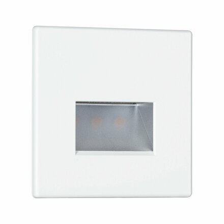 PAULMANN LED vestavné svítidlo do zdi Edge Quadro hranaté 80x5mm 1,2W 230V 2700K bílá mat