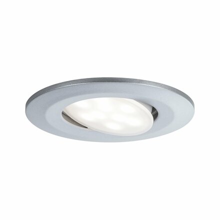 PAULMANN HomeSpa LED vestavné svítidlo Calla 3ks sada výklopné IP65 90mm 30° 3x5W 230V CCT matný chrom