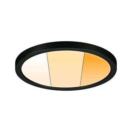 PAULMANN VariFit LED vestavné svítidlo Dim to Warm Areo IP44 kruhové 175mm 3 Step Dim to warm černá stmívatelné