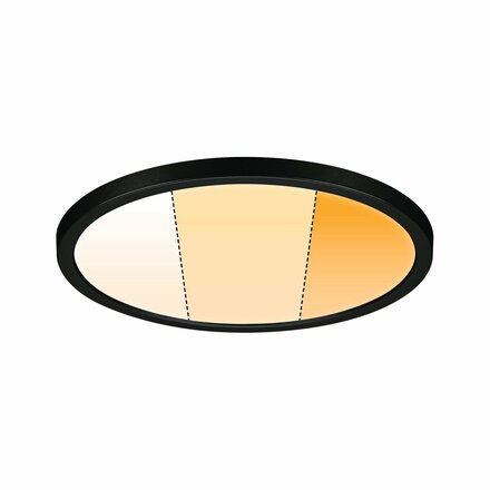 PAULMANN VariFit LED vestavné svítidlo Dim to Warm Areo IP44 kruhové 230mm 3 Step Dim to warm černá stmívatelné