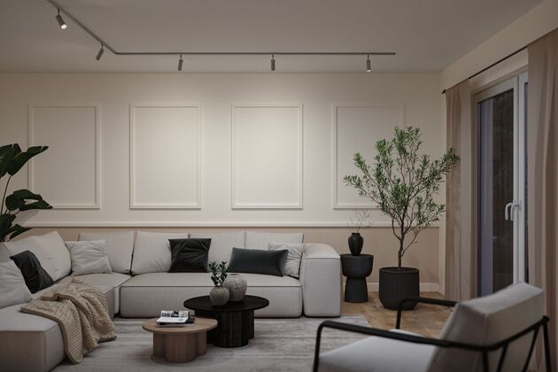 PAULMANN URail lištový spot 3-krokové-stmívatelné Tubo 4W 2700 - 4000K stmívatelné 230V matný chrom