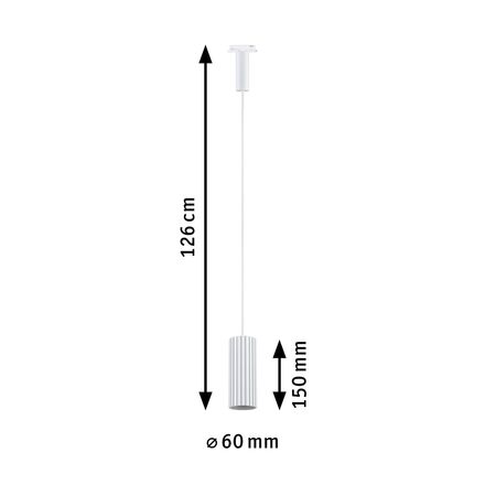PAULMANN URail závěs Lirena GU10 max. 10W 230V bílá