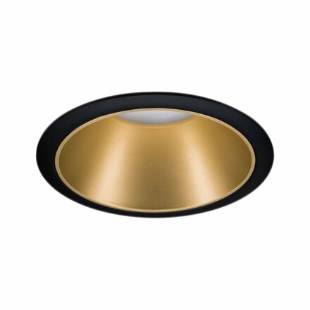 PAULMANN Vestavné svítidlo LED Cole 6,5W černá/zlatá mat 3-krokové-stmívatelné 2700K teplá bílá 934.03