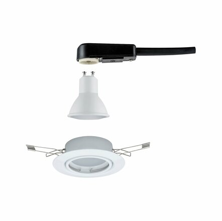 PAULMANN Vestavné svítidlo LED Base kruhové 1x5W GU10 bílá mat výklopné 934.11 P 93411