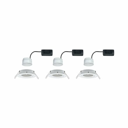 PAULMANN Vestavné svítidlo LED Nova kruhové 3x6,5W bílá mat nastavitelné 934.49 P 93449