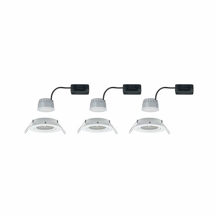 PAULMANN Vestavné svítidlo LED Nova kruhové 3x6,5W bílá mat nastavitelné 3-krokové-stmívatelné 934.85 P 93485