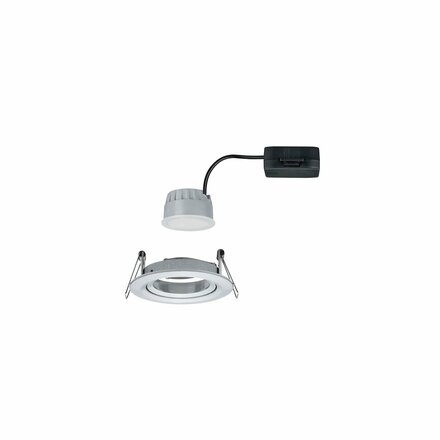 PAULMANN Vestavné svítidlo LED Nova kruhové 1x6,5W hliník broušený výklopné 3-krokové-stmívatelné 934.86 P 93486