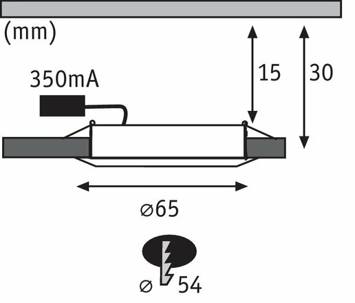 Paulmann zápustné svítidlo Micro Line LED 1x4,5W bílá 935.55 P 93555