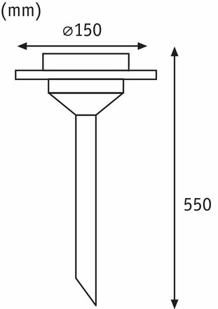 Paulmann solární kůl Special Line Solar Ufo LED 1x0,2W nerezová ocel 937.64 P 93764