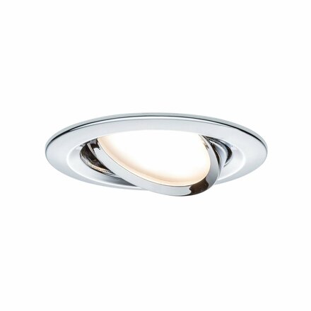 Paulmann vestavné svítidlo LED Coin Slim IP23 kruhové 6,8W chrom 3ks sada stmívatelné a nastavitelné 938.80 P 93880