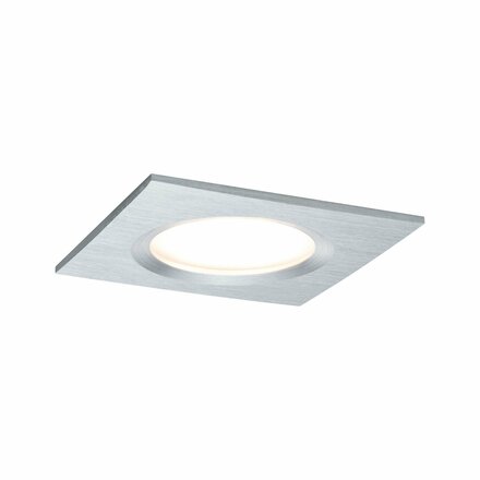 Paulmann vestavné svítidlo LED Coin Slim IP44 hranaté 6,8W hliník 3ks sada stmívatelné 938.95 P 93895