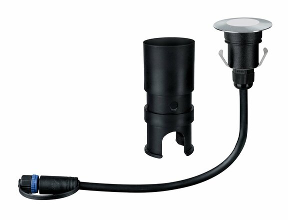 Paulmann Plug&Shine zemní svítidlo Floor Mini IP65 3000K 2,5W 24V stříbrná 939.51 P 93951