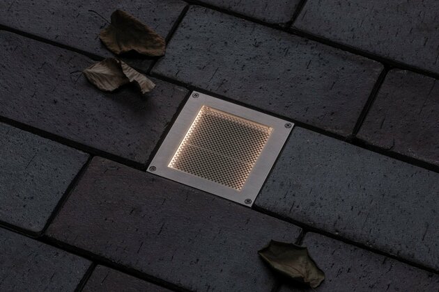 PAULMANN solární LED zemní svítidlo Aron 10x10 cm pohybové čidlo 942.38 P 94238