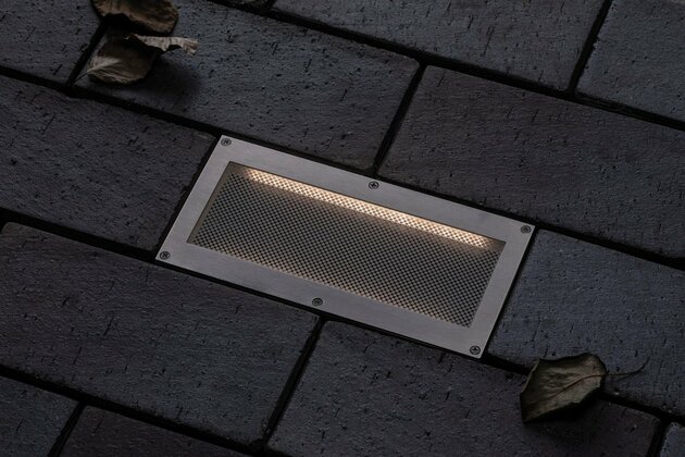 PAULMANN solární LED zemní svítidlo Aron 20x10 cm pohybové čidlo 942.39 P 94239