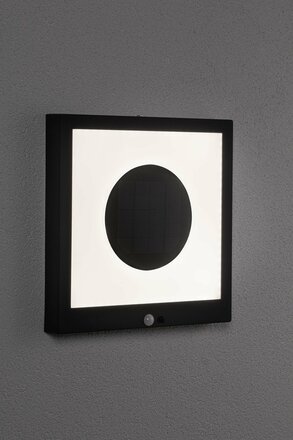 PAULMANN Venkovní solární Panel Taiano pohybové čidlo antracit 942.63