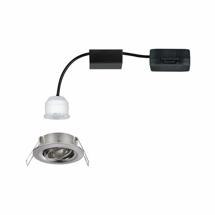 PAULMANN LED vestavné svítidlo Nova mini výklopné 1x4W 2700K kov kartáčovaný 230V 942.94