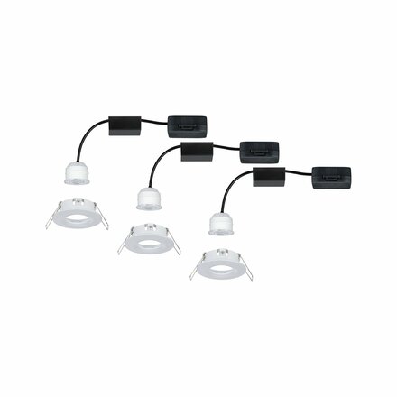 PAULMANN LED vestavné svítidlo Nova mini nevýklopné IP44 3x4W 2700K bílá mat 230V 942.99