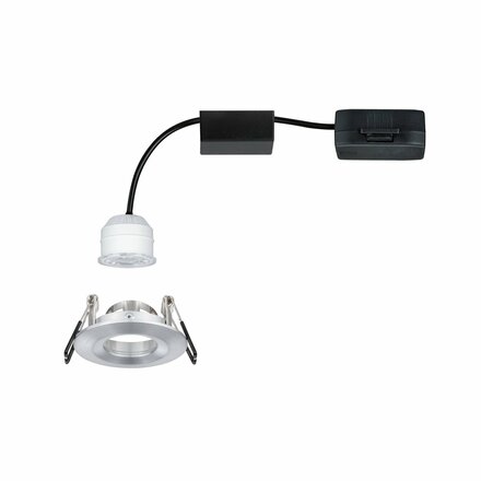 PAULMANN LED vestavné svítidlo Nova mini nevýklopné IP44 1x4W 2700K hliník broušený 230V 943.04