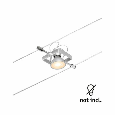 PAULMANN Lankový systém Mac II matný chrom bez zdroje světla max. 10W GU5,3 DC 60VA 944.31