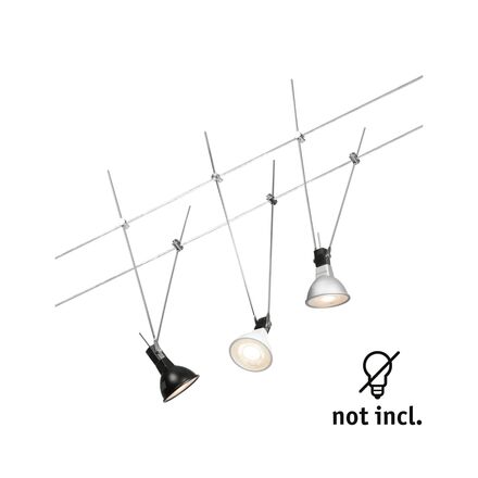 PAULMANN Lankový systém Simple základní sada GU5,3 max. 3x5W 230/12V chrom