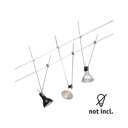 PAULMANN Lankový systém Simple základní sada GU5,3 max. 3x5W 230/12V chrom