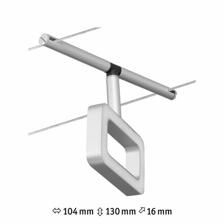 PAULMANN LED lankový systém Frame spot 4,8W 3000K 12V matný chrom/chrom