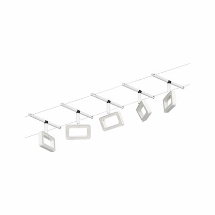 PAULMANN LED lankový systém Frame základní sada 5x4,8W 3000K 230/12V bílá mat/chrom