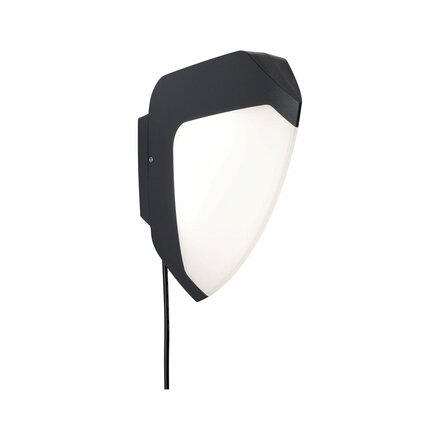 PAULMANN Park + Light LED venkovní nástěnné svítidlo Ikosea vč. pohybové čidlo IP44 50x203mm 3000K 5,6W 12V antracit umělá hmota