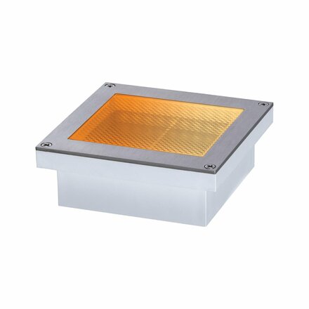 PAULMANN LED zemní svítidlo Smart Home Zigbee Brick neláká hmyz IP67 hranaté 100x100mm CCT 1W 230V ocel ocel