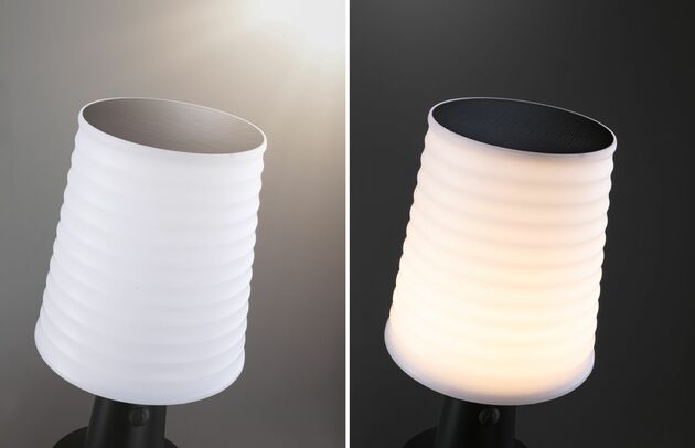 PAULMANN Solární LED stolní lampa Ilanga IP44 2700K antracit