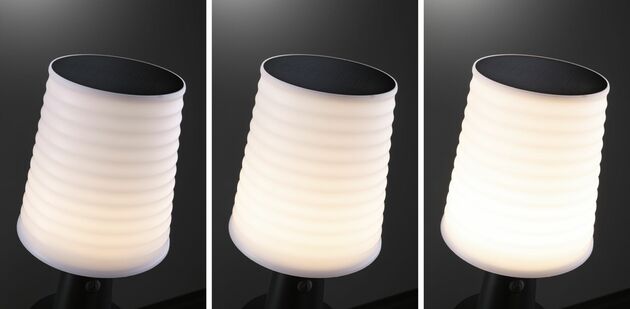 PAULMANN Solární LED stolní lampa Ilanga IP44 2700K antracit