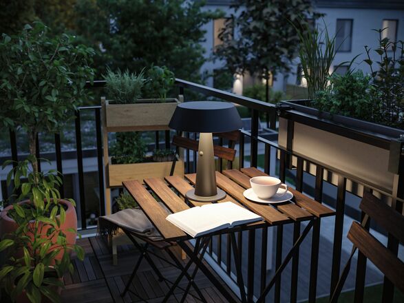 PAULMANN Solární LED stolní lampa Soala 2700K 2,1W antracit
