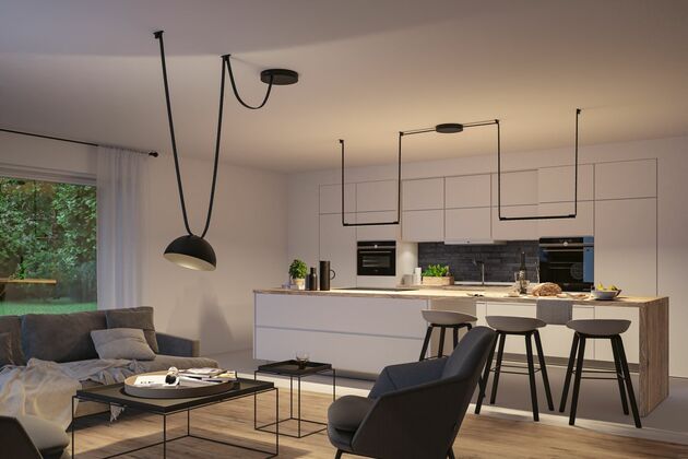 PAULMANN ULine LED závěsné svítidlo Bol 300mm 12W černá