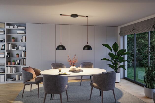 PAULMANN ULine LED závěsné svítidlo Bol 300mm 12W černá