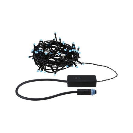 PAULMANN Plug &amp; Shine LED světelný řetěz Yuna RGB 7,4m IP44 3W černá