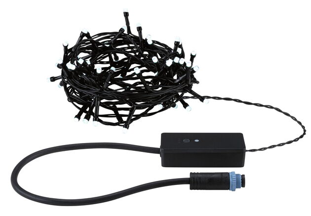 PAULMANN Plug &amp; Shine LED světelný řetěz Yuna RGB 7,4m IP44 3W černá