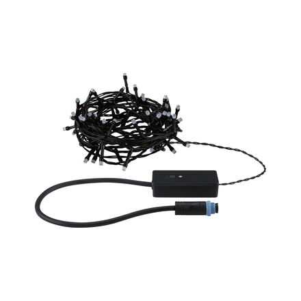 PAULMANN Plug &amp; Shine LED světelný řetěz Yuna RGB 7,4m IP44 3W černá