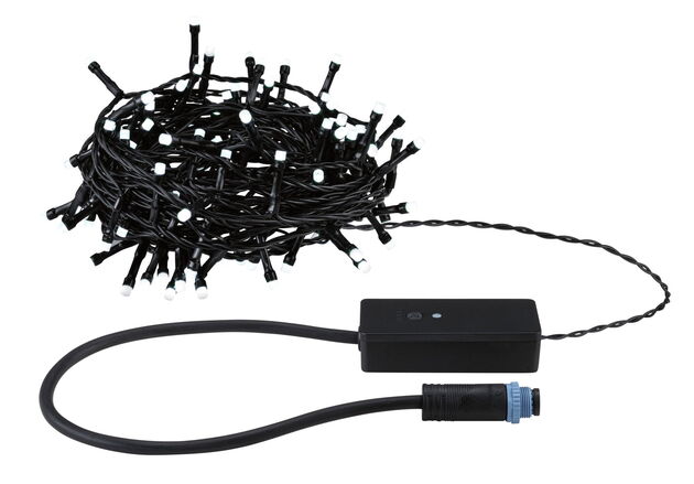 PAULMANN Plug &amp; Shine LED světelný řetěz Yuna RGB 12,4m IP44 5W černá