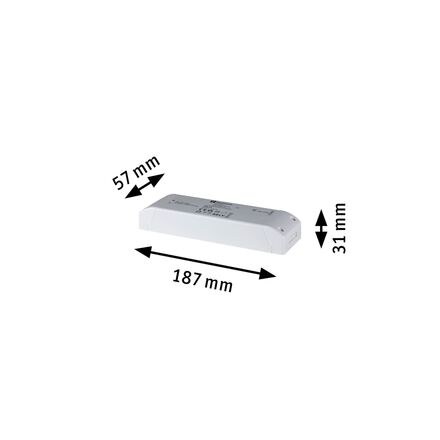 PAULMANN ULine příslušenství Trafo 150VA bílá 230/48V 33mm