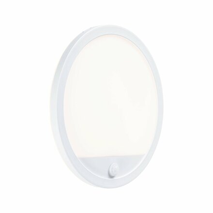 PAULMANN LED venkovní panel Lamina Backlight pohybové čidlo neláká hmyz IP44 kruhové 280mm CCT 14W 230V bílá umělá hmota