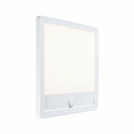 PAULMANN LED venkovní panel Lamina Backlight pohybové čidlo neláká hmyz IP44 hranaté 250x47mm CCT 14W 230V bílá umělá hmota