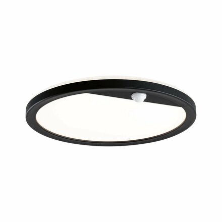 PAULMANN LED venkovní panel Lamina Backlight pohybové čidlo neláká hmyz IP44 kruhové 280mm CCT 14W 230V černá umělá hmota