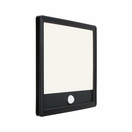 PAULMANN LED venkovní panel Lamina Backlight pohybové čidlo neláká hmyz IP44 hranaté 250x47mm CCT 14W 230V černá umělá hmota