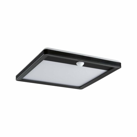 PAULMANN LED venkovní panel Lamina Backlight pohybové čidlo neláká hmyz IP44 hranaté 250x47mm CCT 14W 230V černá umělá hmota